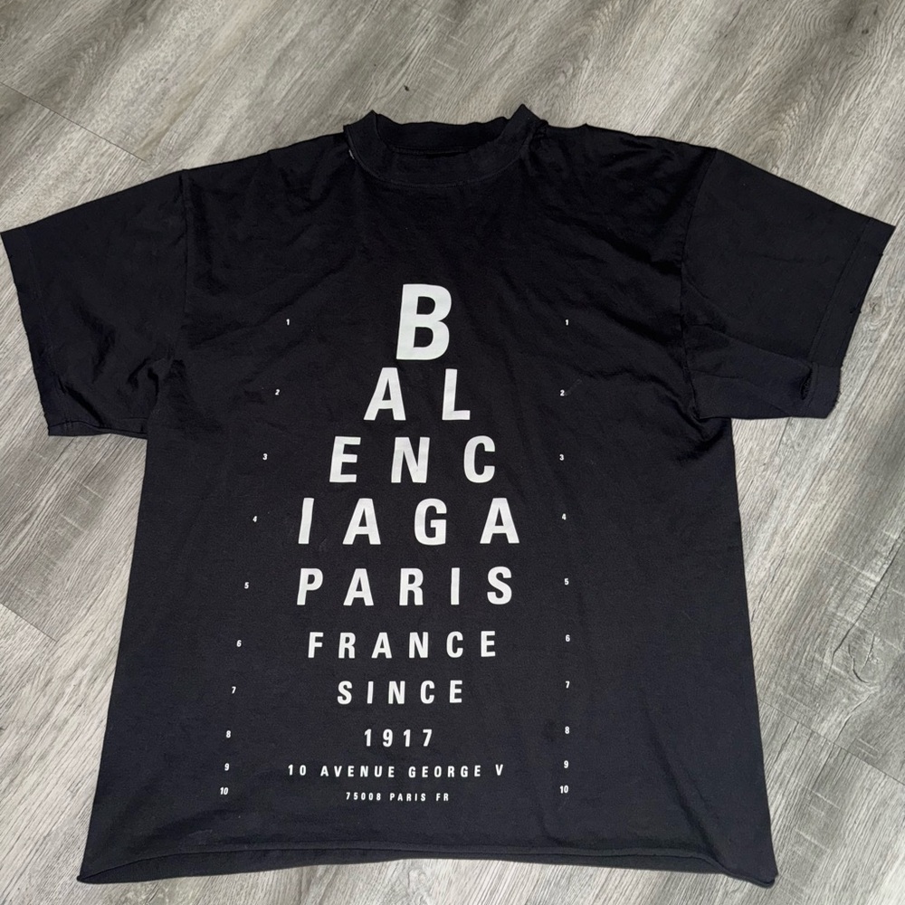 Balenciaga Unisex Black Logo Graphic Tee